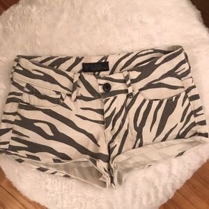GUESS denim zebra shorts